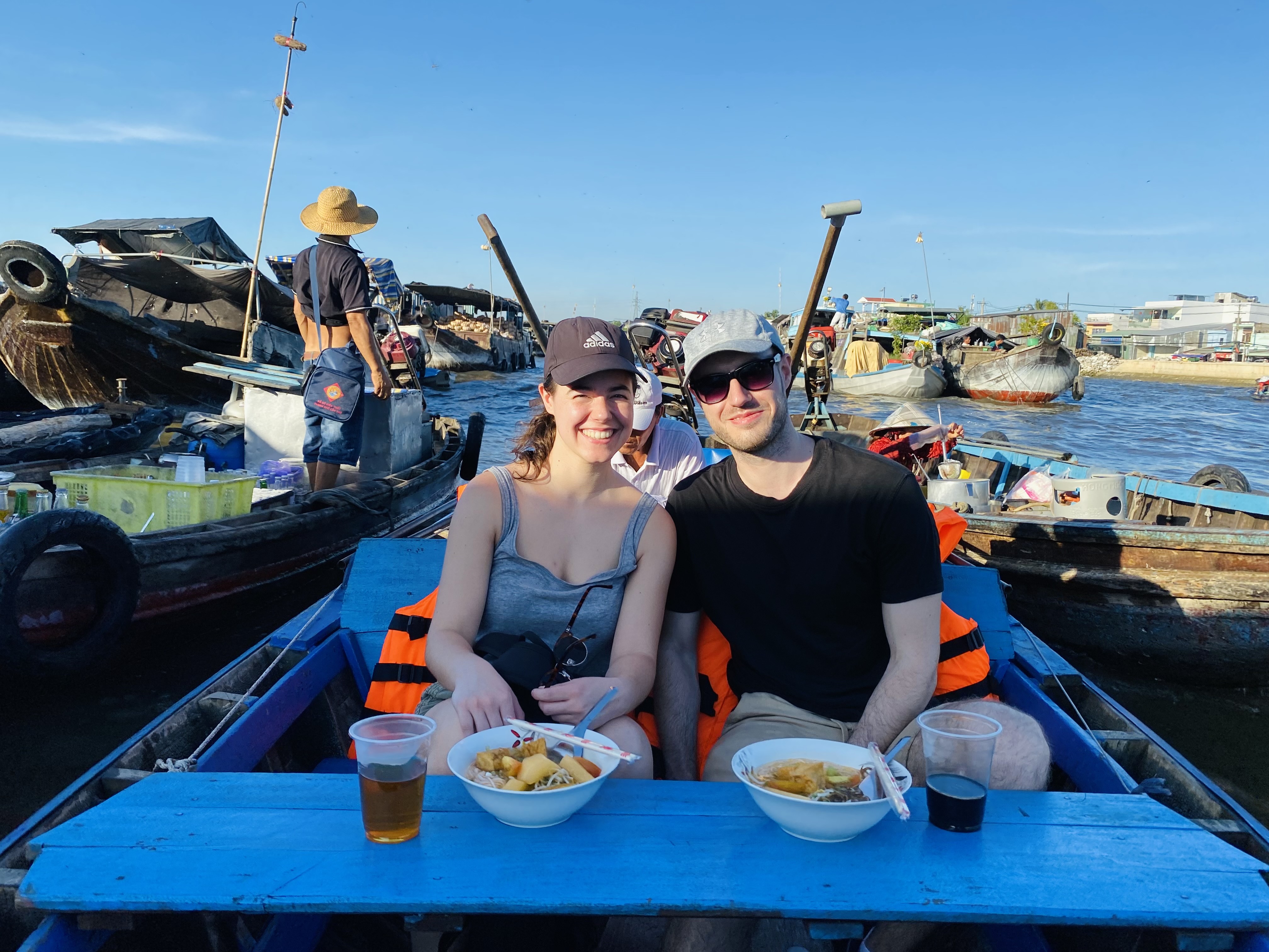 Traditional Breakfast at Cai Rang Floating Market
